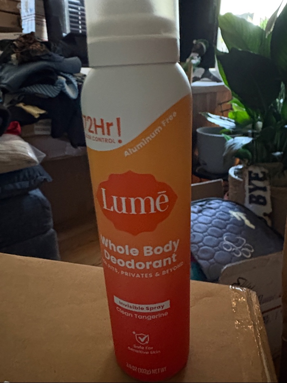Lume Whole Body Deodorant Spray - Clean Tangerine (Orange)